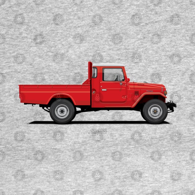 Land Cruiser FJ45 Pick Up Red by ARVwerks